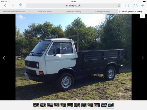 1988 Vw t25 syncro pickup very rare  RHD SOLD SOLD SOLD SOLD