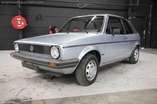 1981 VOLKSWAGEN Golf 1 Cabrio For Sale by Auction