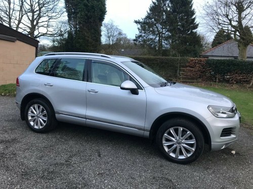 2012 VW TOUAREG 3.0 V6 TDI SE SILVER/CREAM JUST 20K STUNNING VENDIDO