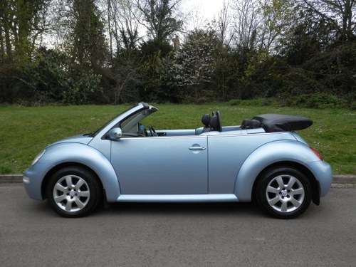 VW BEETLE CABRIOLET.. AUTO.. HIGHLINE.. VERY LOW MILES & FSH SOLD
