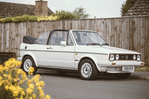 1986 VW Golf GTi MK1 Christmas Cabriolet - Only 1 owner For Sale by Auction