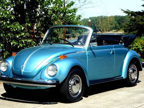 1979 VW Volkswagen Convertible  = FI Blue Manual Blue $12.5k For Sale