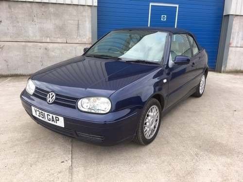 2001 Volkswagen Golf Cabriolet at Morris Leslie Auction 25th May For Sale by Auction