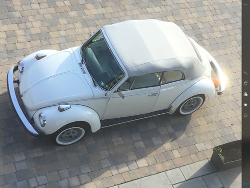 1979 Volkswagen Beetle Convertible Rare Triple White  For Sale