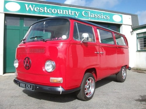 1971 VW Camper Bay window T2 1.9TDi Shiny red underneath!! SOLD