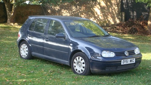 2001 VW Golf Navy Blue Auto TDi 90 Black leather A/C In vendita