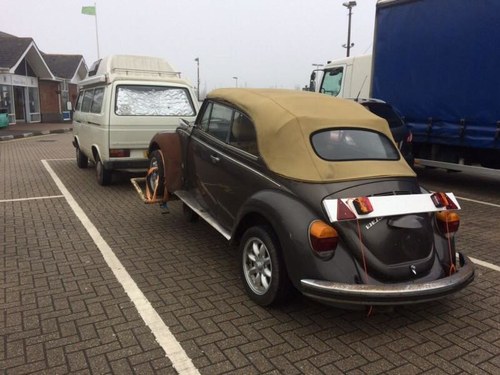 1977 2 x Karmann convertible beetle projects For Sale