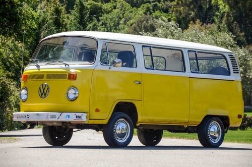 1974 Volkswagen Bus Solid Dry Driver Yellow Cali $14.9k For Sale