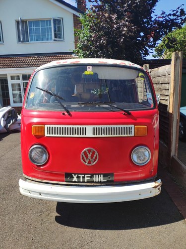 1972 VW T2 Bay Window Campervan - Red - Project - For Sale