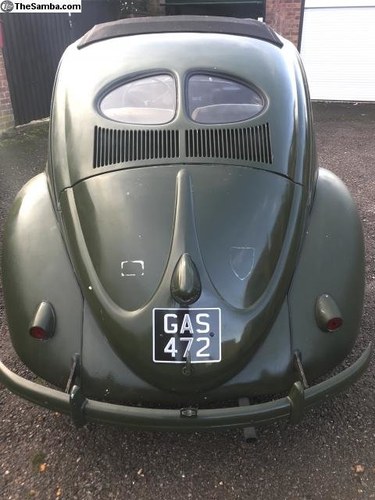 1952 VW Beetle genuine military standard sunroof *RARE* In vendita