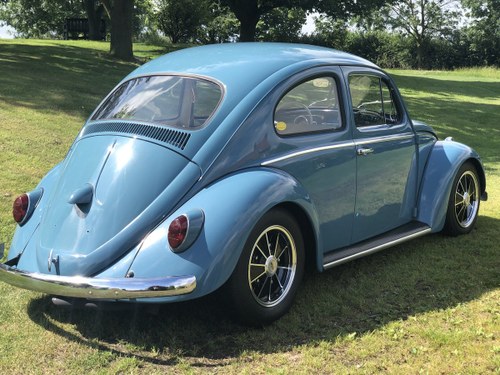 1962 VW Beetle.  Sympathetic restoration.  Subtle 'Cal look'. For Sale