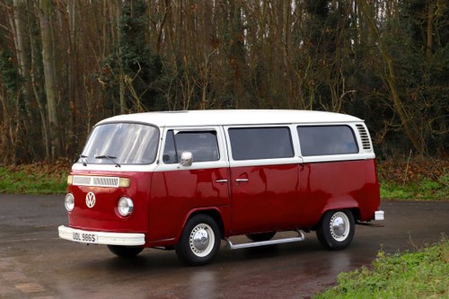 1978 VW T2 Bay Window Camper Van. Red / Cream. RHD For Sale