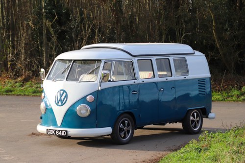 1966 VW Split Screen Camper Van. Pop Top Roof. Restored 2020 In vendita