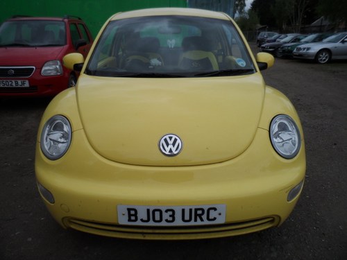 2003 YELLOW  BUG 1600cc PETROL 5 SPEED SMART OLD BEETLE MOTED 21 For Sale