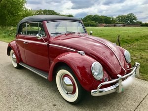 bug convertible 1962 red like new For Sale