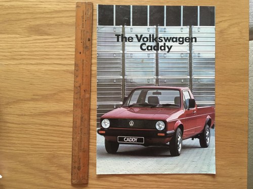 1985 Volkswagen Caddy pickup brochure In vendita