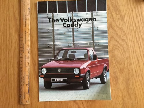 1985 Volkswagen Caddy pickup brochure SOLD