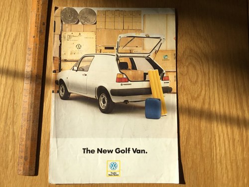 1985 Golf van brochure SOLD