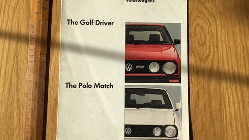Picture of 1989 Golf driver and Polo Match brochure - For Sale