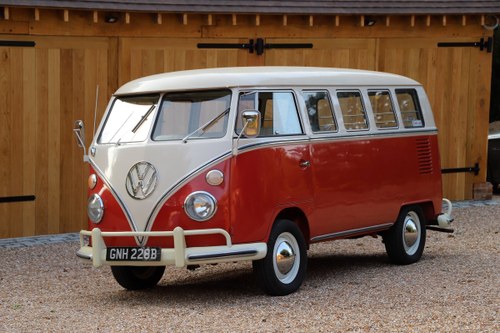 1964 VW Split Screen ’13 Window Deluxe’ Camper Van. For Sale