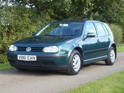 1999 Volkswagen Golf 1.6 SE 52,000 miles FSH 20 services 1 owner For Sale