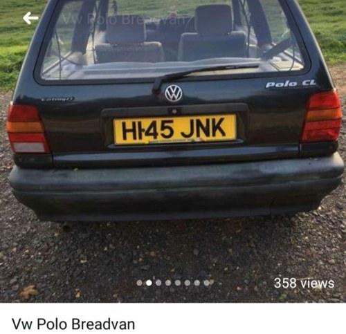 1989 Classic Volkswagen polo Breadvan For Sale