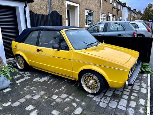 1982 Mk1 Golf cabriolet Largos yellow SOLD
