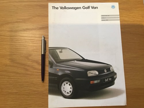 1994 Volkswagen Golf Van brochure SOLD