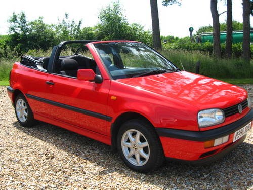 1997 VW Golf Cabriolet in Red SOLD