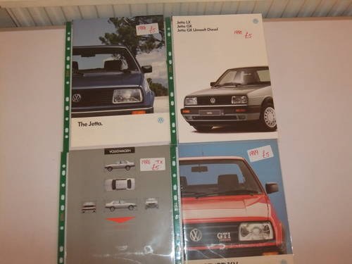 Volkswagen sales brochures Golf, Jetta, T25, Polo In vendita