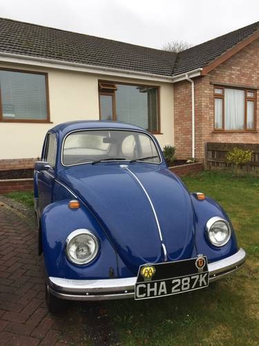 1972 Two owner VW Beetle. SOLD