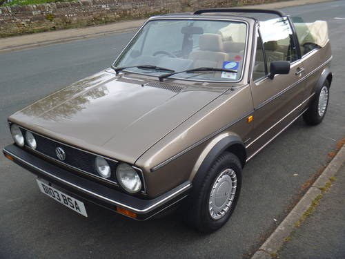 1987 Mk1 VW Golf Cabriolet Auto. 9,000 miles from new. In vendita