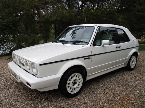 VW GOLF GTI CONVERTIBLE,1989. TRIPLE WHITE CAMPAIGN EDITION For Sale