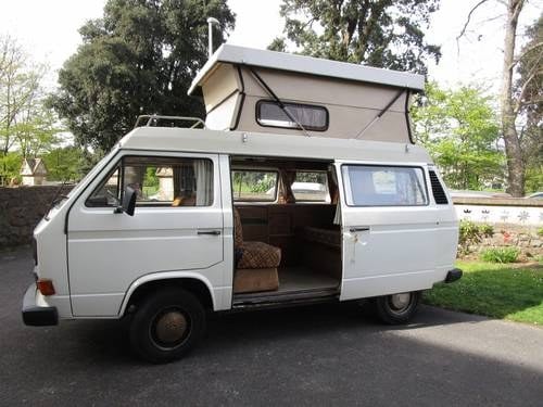 1983 PRICE DROP! 1984 White Autohomes T25 VW Kamper For For Sale