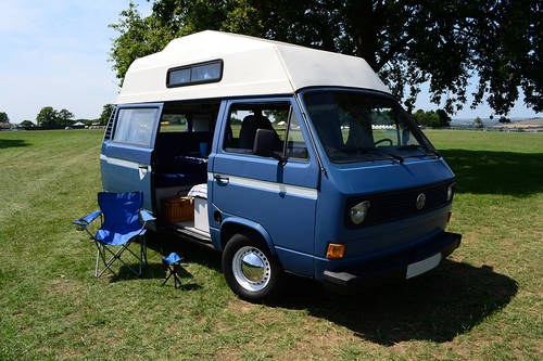VW T25 Camper Van, 1980, L.H.D. MOT May 2019 In vendita