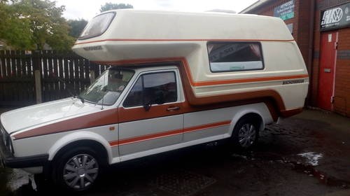 1990 rare retro vw bishgofberger mk1 caddy camper In vendita