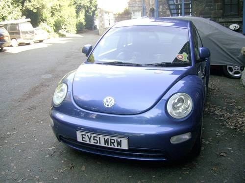 VW New Beetle 2001 automatic in Ravenna Blue. For Sale