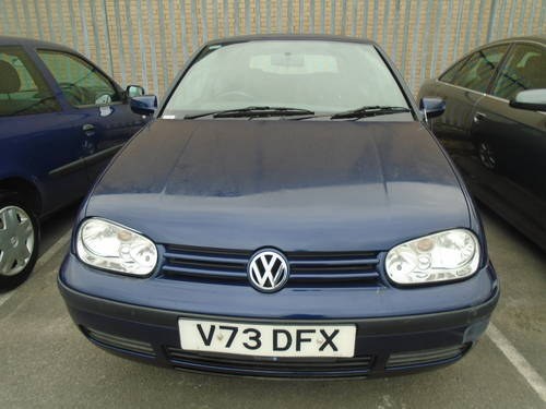 1999 V/W GOLF RAG TOP NEEDS TLC BUT A SOUND DRIVER MOTED For Sale
