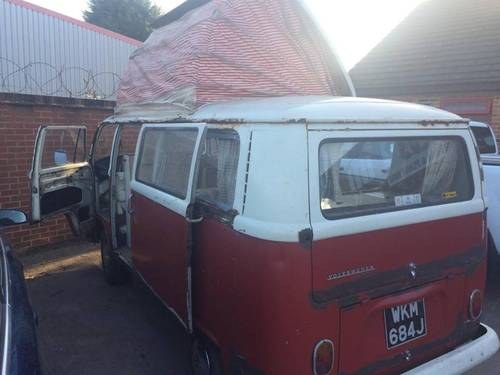 1971 VW CAMPER PROJECT For Sale