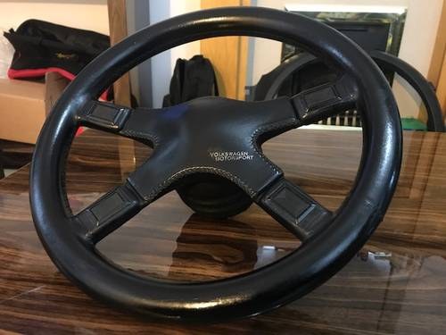 Golf mk2 rallye vwms wheel & leather g60 oem wheel SOLD
