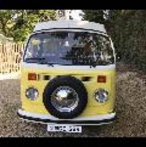 1977 T2 yellow Camper van In vendita