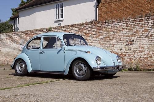 1971 Volkswagen Beetle in Marina Blue For Sale