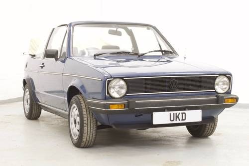 VW VOLKSWAGEN GOLF MK1 KARMANN CABRIOLET BLUE 1983 1.5 GL For Sale