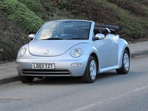 2002 2003 Volkswagen Beetle 1.6 pertol Convertible For Sale