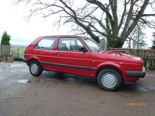 1990 VW Golf Mk2 3dr 1.3 4+E in Red For Sale