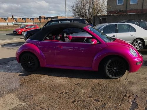2003 Pearl Pink Beetle Convertible  SOLD