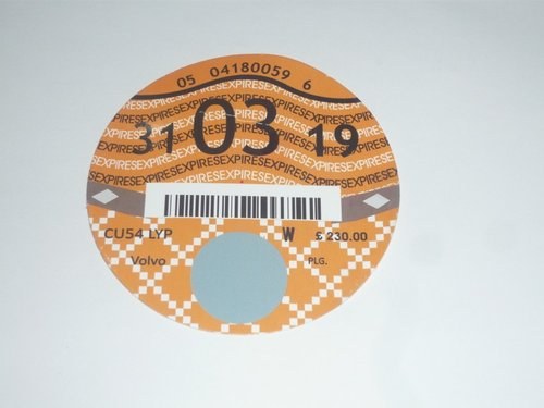 2019 Road Tax Disc. SOLD