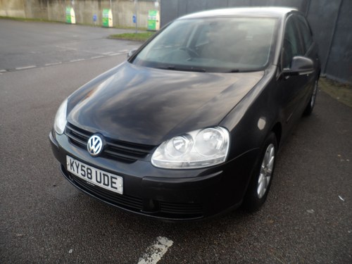 2008 58 PLATE GOLF 5 DOOR 1900cc DIESEL IN BLACK FITTED  ALLOYS For Sale