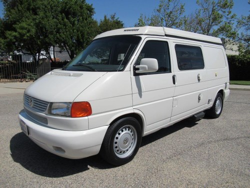 2001 VOLKSWAGEN EUROVAN CAMPER RV pop Top VW Camper Ivory In vendita