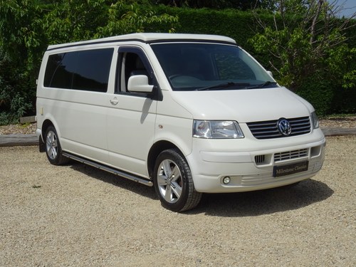 2008 VW T5 TDi Camper: LWB/Fully Fitted/Pop Top For Sale
